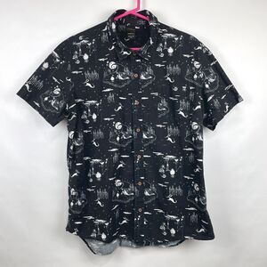 Disney Our Universe Mens XL Nightmare Before Christmas Short Sleeve Button Down